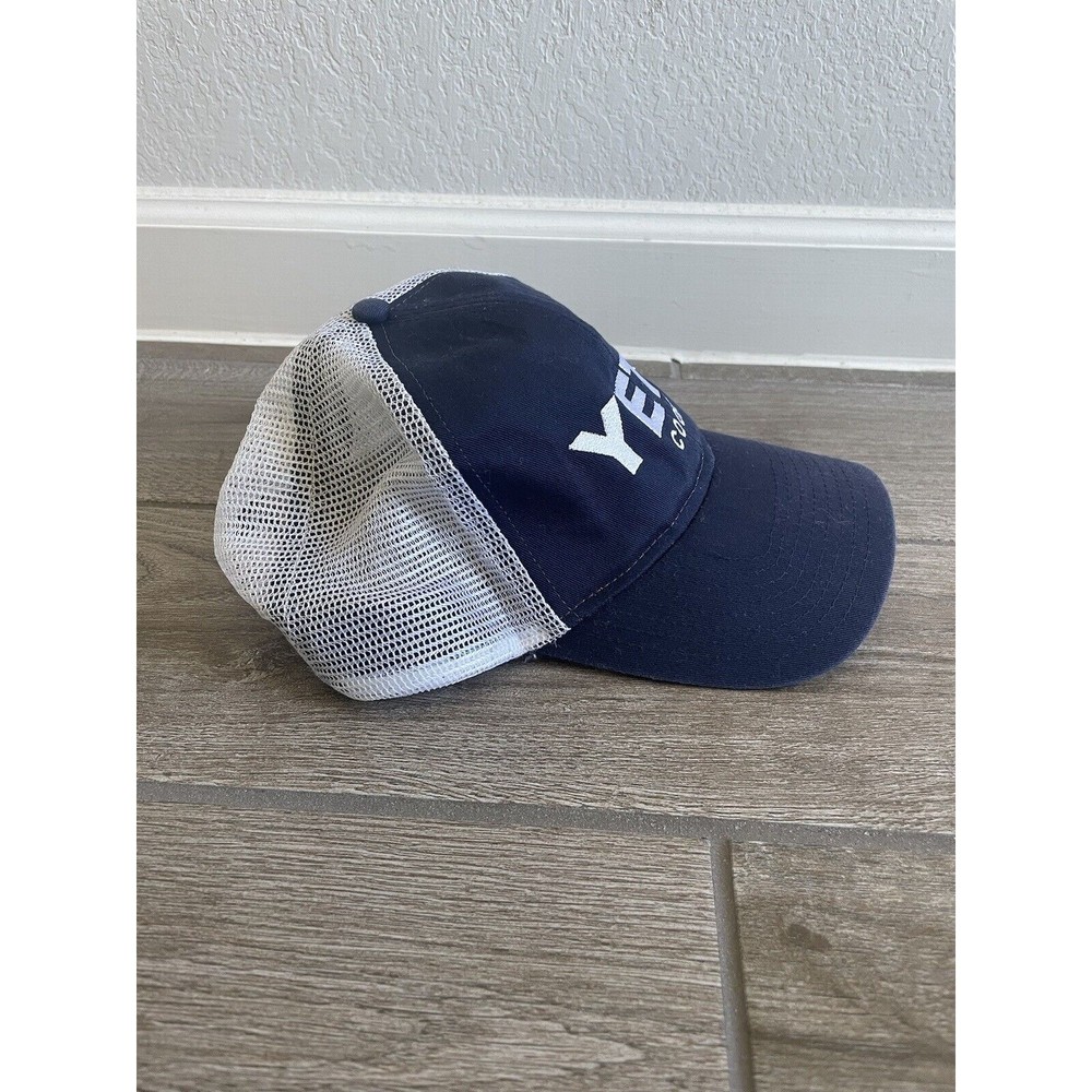 Yeti Cooler Hat Cap Mens OS Trucker Mesh Strap Back Adjustable Blue Outdoor - Picture 4 of 6